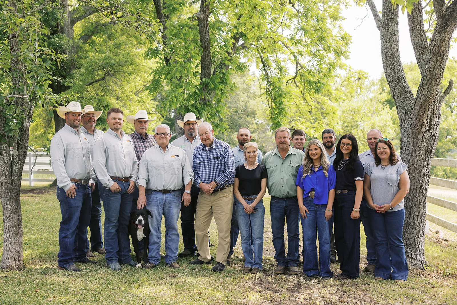 Multiple generations of the Johnston family