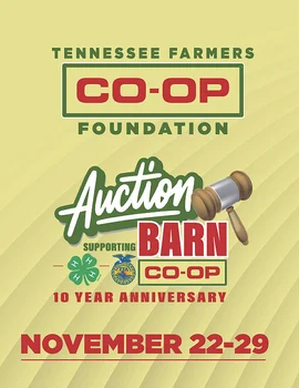 2026 Co-op Auction Barn Tennessee Farmers Co-op Poster