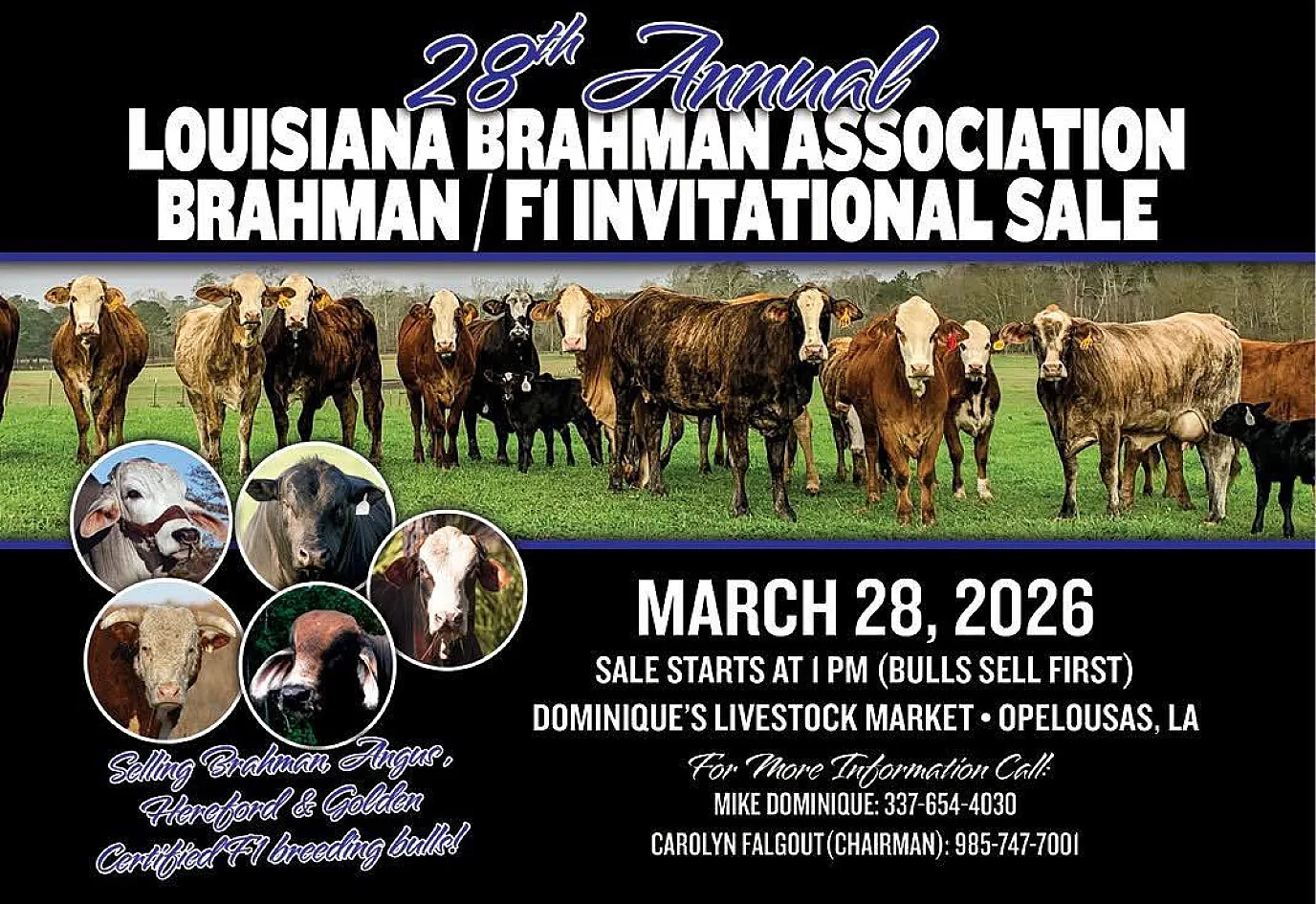 Annual Louisiana Brahman Association poster image