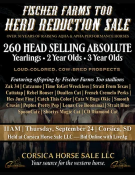 Auction Fischer Farms Herd Reduction Poster