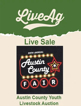 Austin County Fair Youth Livestock Sale Poster