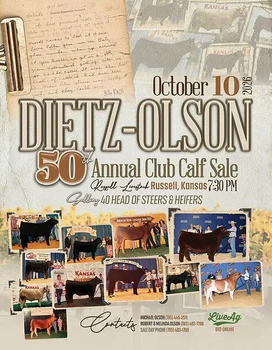 Dietz-Olson - 50th Annual Club Calf Sale Poster