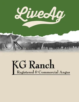 KG Ranch Annual Production Sale Poster