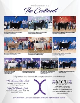 Mid Continent Farms Steer Ad Poster